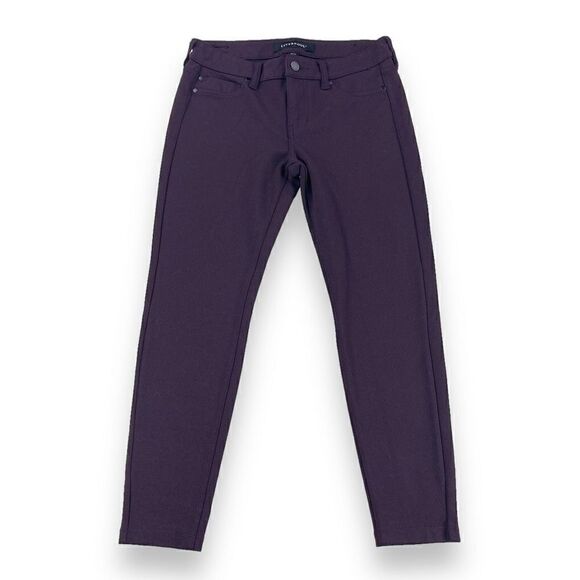 Liverpool Knit Trouser Women's Size 2/26 Purple Super Stretch Ponte Pants - Picture 1 of 10